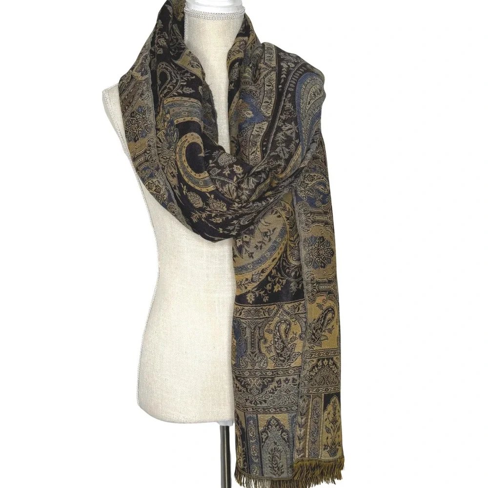 Paisley Floral Large Shawl/Scarf/Wrap